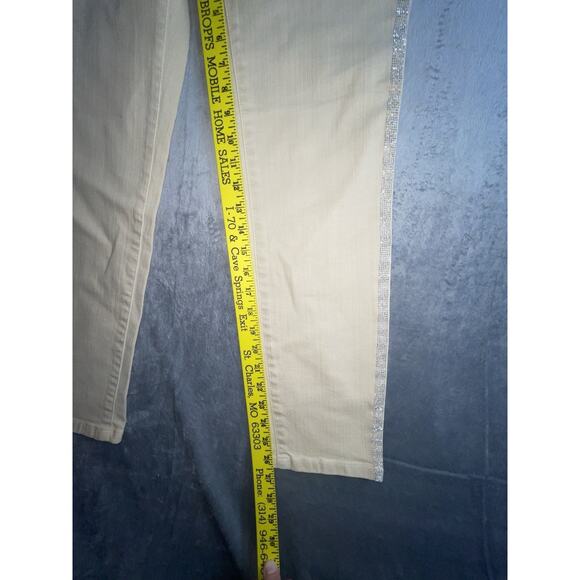 Boston Proper Beige Jeans Sequins Women’s‎ Size 6 - Picture 7 of 8